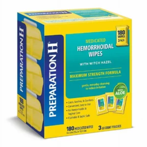 Product of Preparation H Maximum Strength Medicated Wipes 180 Ct.