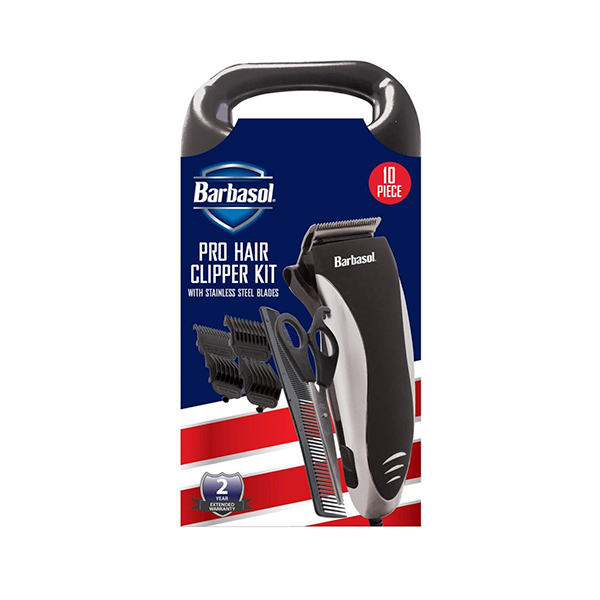 Barbasol Professional Hair Clipper Kit with Stainless Steel Blades