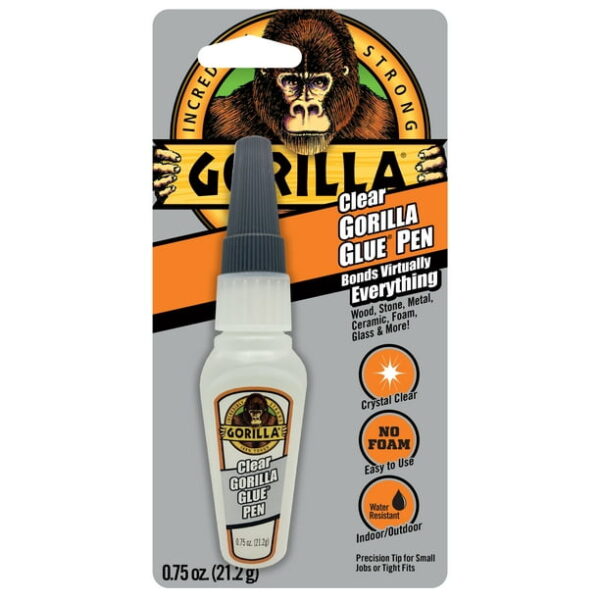 Gorilla Clear Glue Pen 0.75 Ounce bottle, Pack of 1