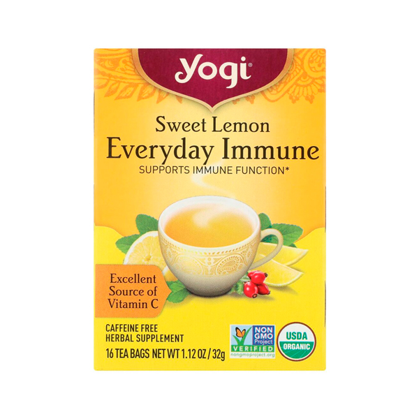 YOGI TEA SWEET LEMON EVERYDAY IMMUNE – 16 TEA BAGS