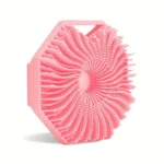 ANTIMICROBIAL: Compared to cheap silicone scrubbers that claim to be hygienic, Sud Scrub is the only silver and zinc-infused silicone shower brush that's proven to resist 99.99% of odor-causing bacteria and >90% of fungi from growing on its surface. GENTLE EXFOLIATION FOR SENSITIVE SKIN: Equipped with gentle yet effective scrubbing fins, this silicone scrubber exfoliates and massages your skin to remove trapped oil and dead skin to reveal softer, healthier skin. ECO-FRIENDLY: This antimicrobial body scrubber is 100% plastic-free and recyclable. Your purchase helps support local communities around the world to collect and remove 5 lbs of plastic waste from the environment for every Sud Scrub purchased. ULTRA-DURABLE: Unlike loofahs that fall apart and need to be replaced every month, this silicone bath scrubber is made of tough food-grade silicone that's built to last you the whole year! NON-SLIP GRIP: We know things get slippery in the shower when soap is involved. This silicone exfoliating body scrubber has a fitted ergonomic handle strap and textured grip to keep it secured to your hand while scrubbing.